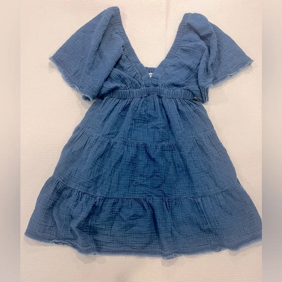 Aerie Gauze V-Neck Blue Dress
Size XS - Picture 3 of 6